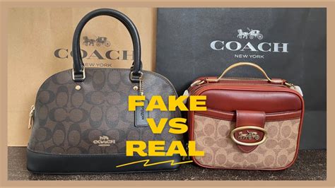 how to know a fake coach bag